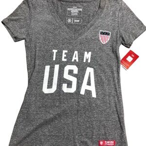 Team Apparel Heather Gray V-Neck Women's Tee